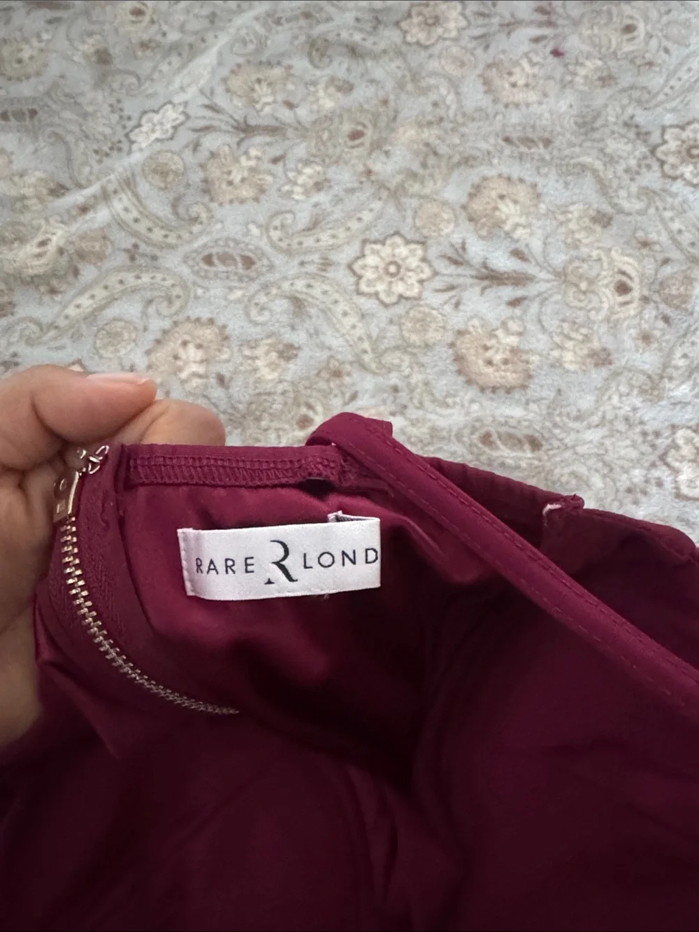 Rare London Berry Strap Bustier Mini Dress - Picture 4 of 6
